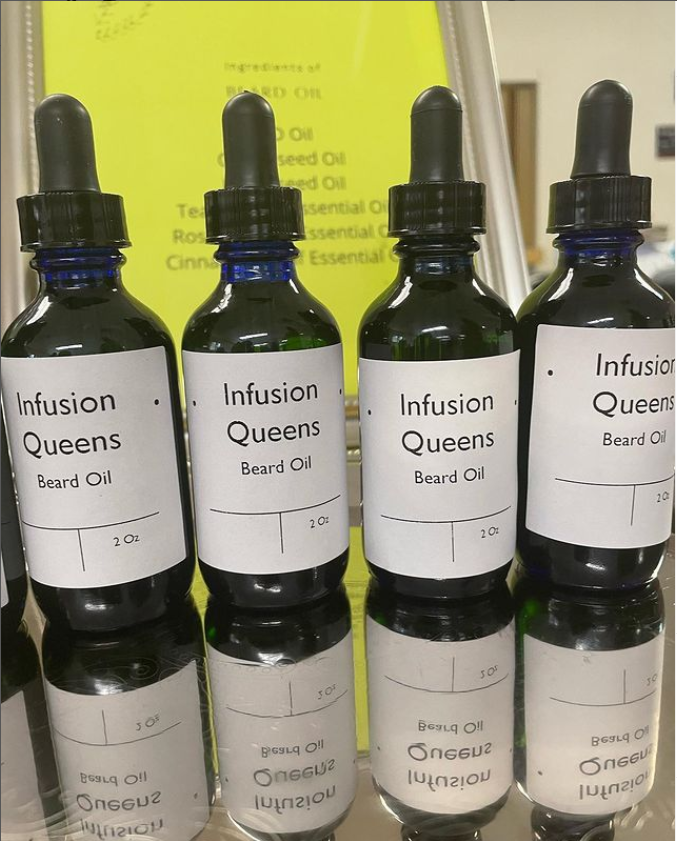 Divine Garden 111 beard oil bottle